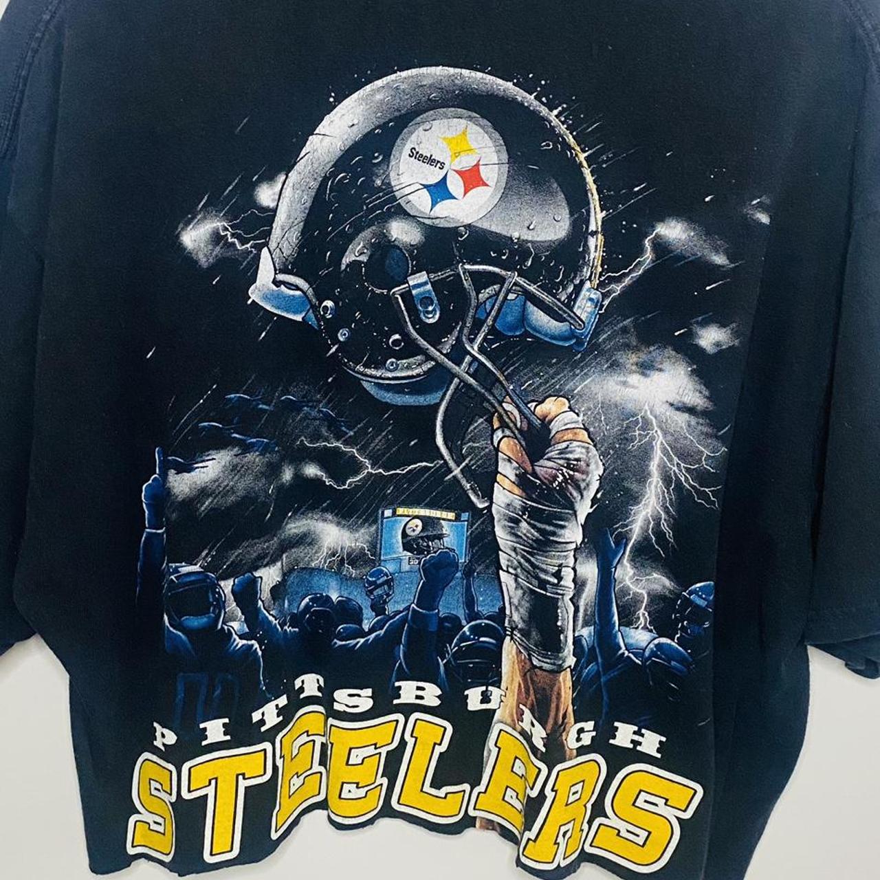 Vintage 00's NFL Pittsburgh Steelers Custom Cropped - Depop