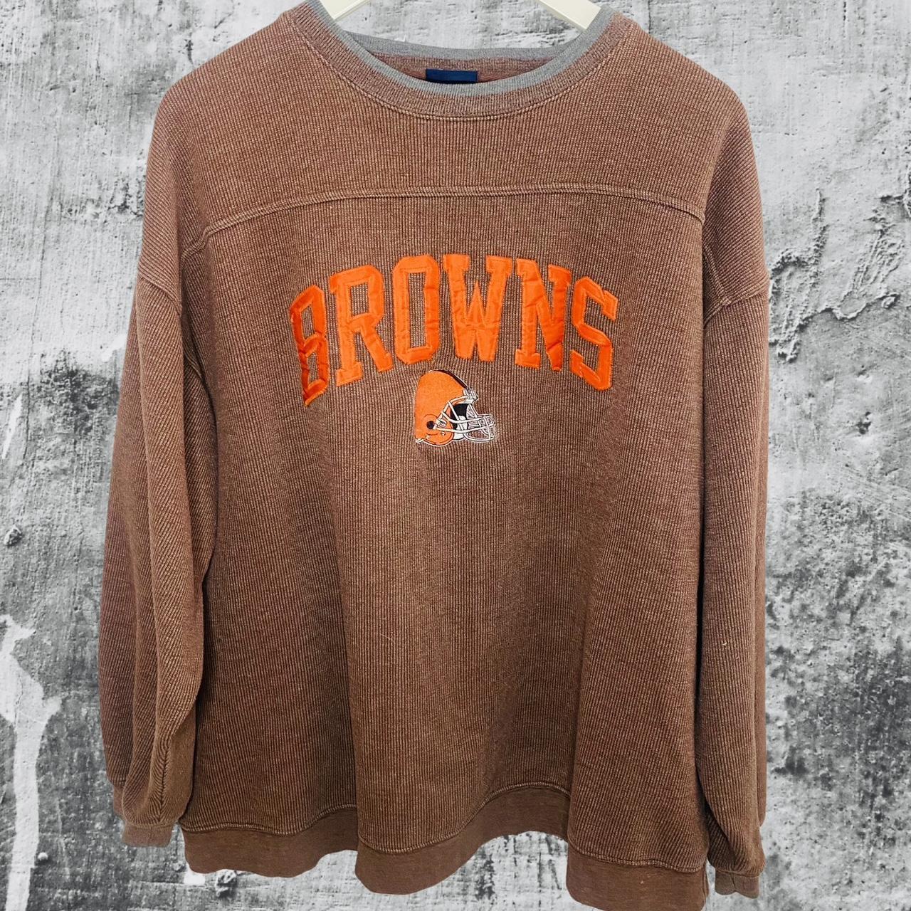 Vintage 90's Cleveland Browns Sweatshirt Crewneck - Depop