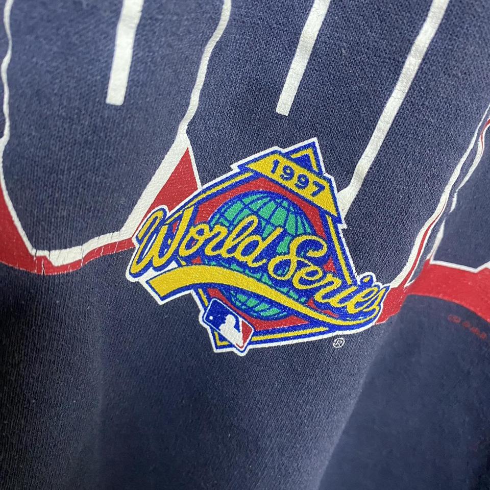 vintage 90s Cleveland Indians 1995 World Series - Depop