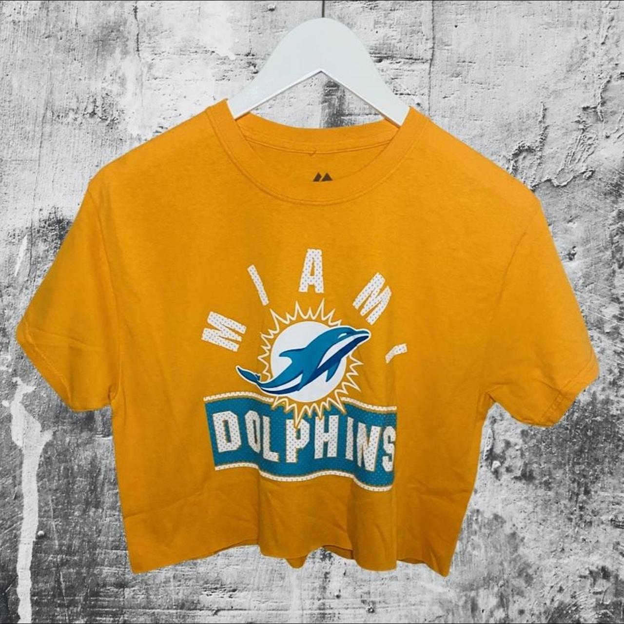 MIAMI DOLPHINS Men's (XL) NFL Aqua Polo Shirt Short - Depop