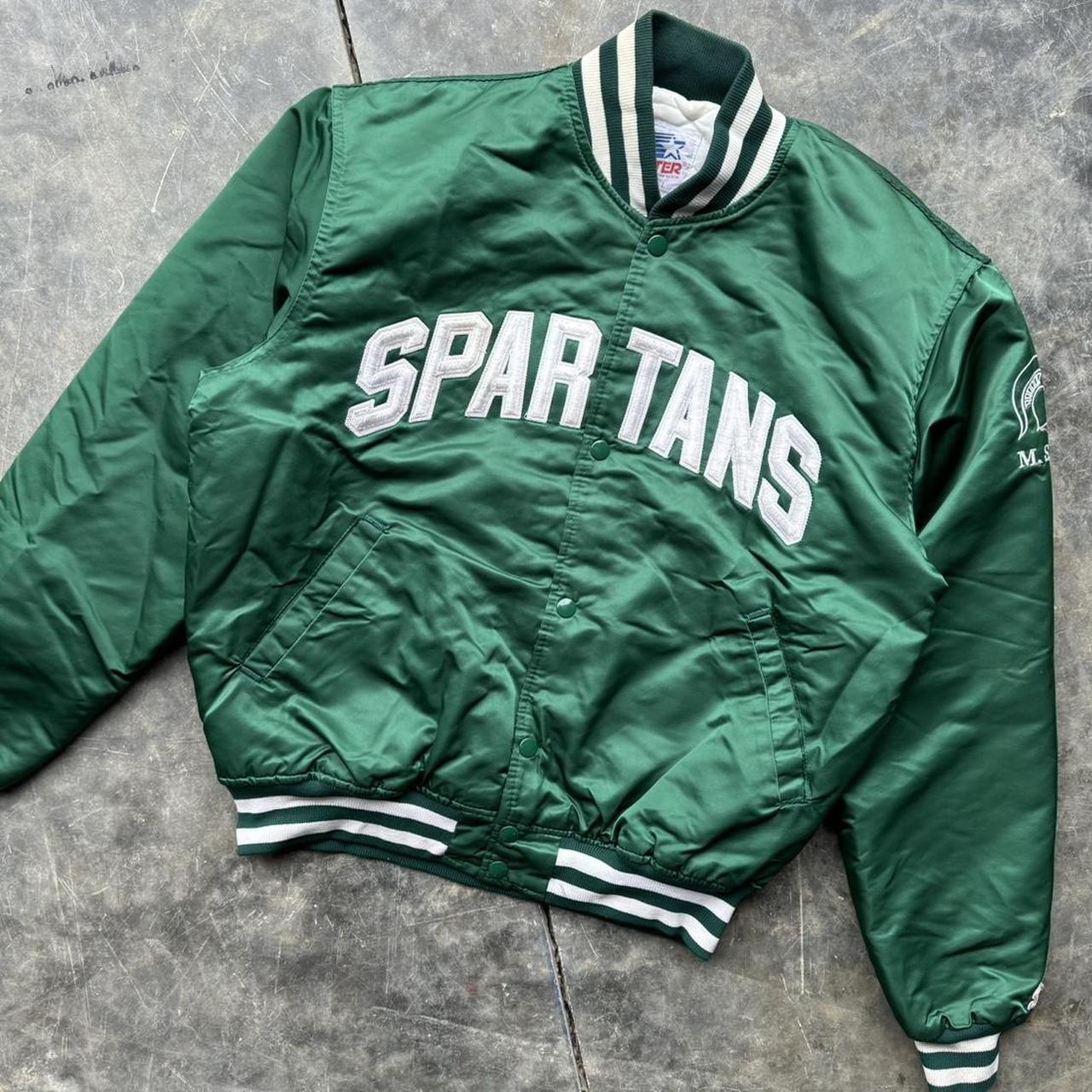 MICHIGAN STATE SPARTANS STARTER VINTAGE newest JACKET Large Pullover Windbreaker