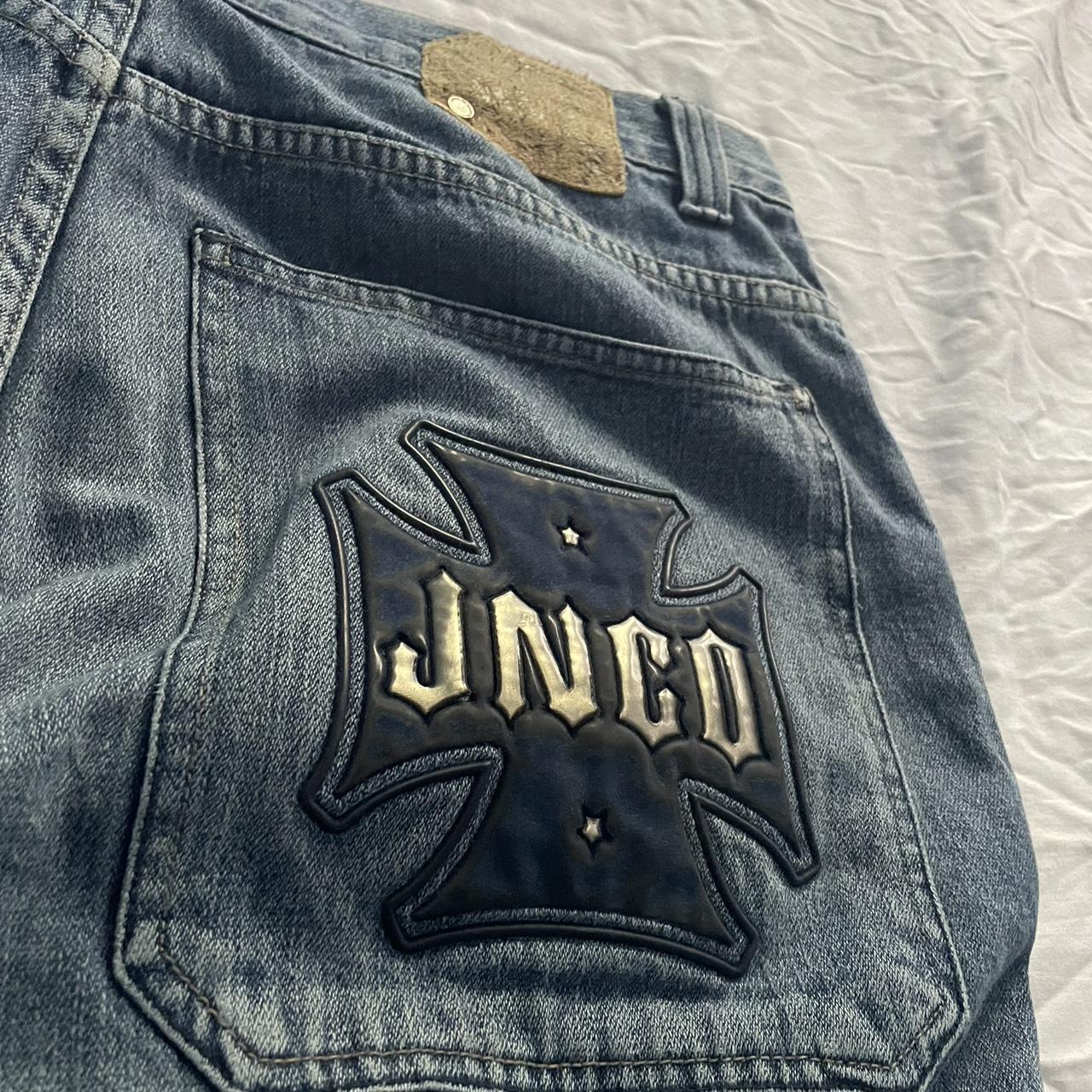JNCO Men's Blue and Grey Jeans | Depop