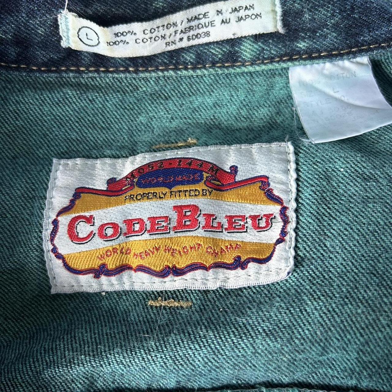 Code Bleu Men's Jacket - Blue/Green - L – Code Bl… - image 3