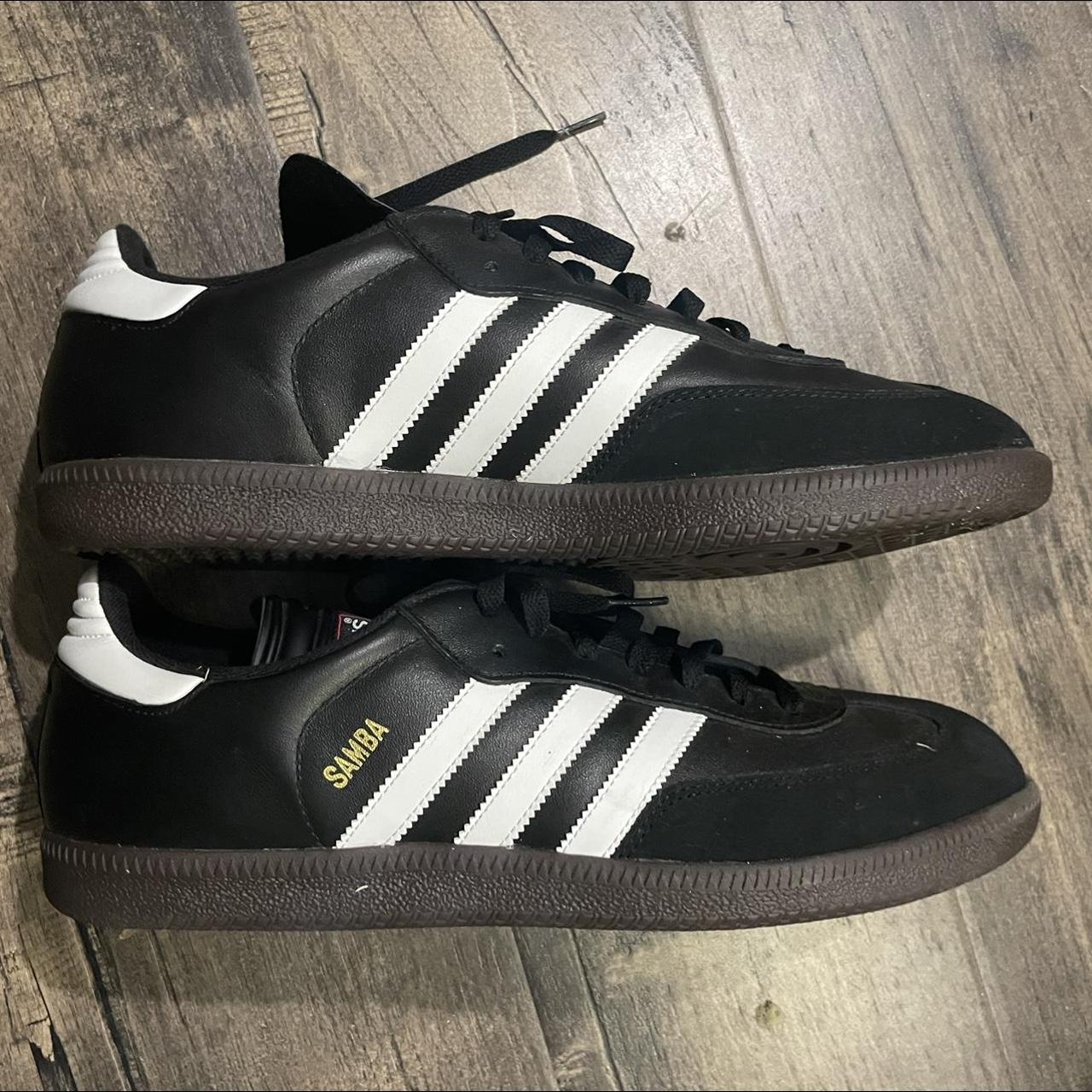 Untouched classic black sambas #vintage #sambas... - Depop