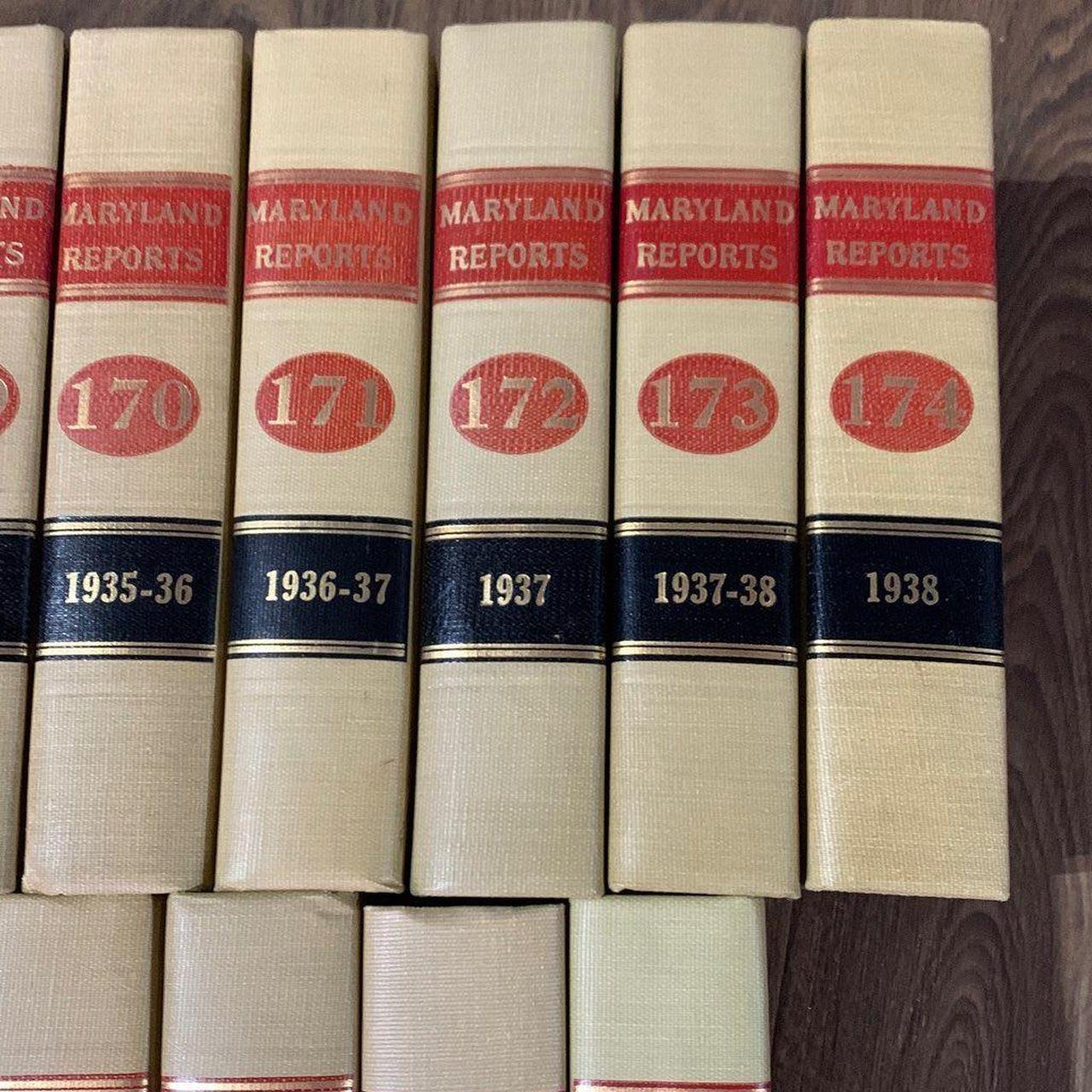 15 vintage law books. Maryland reports 1933 to 1942... Depop