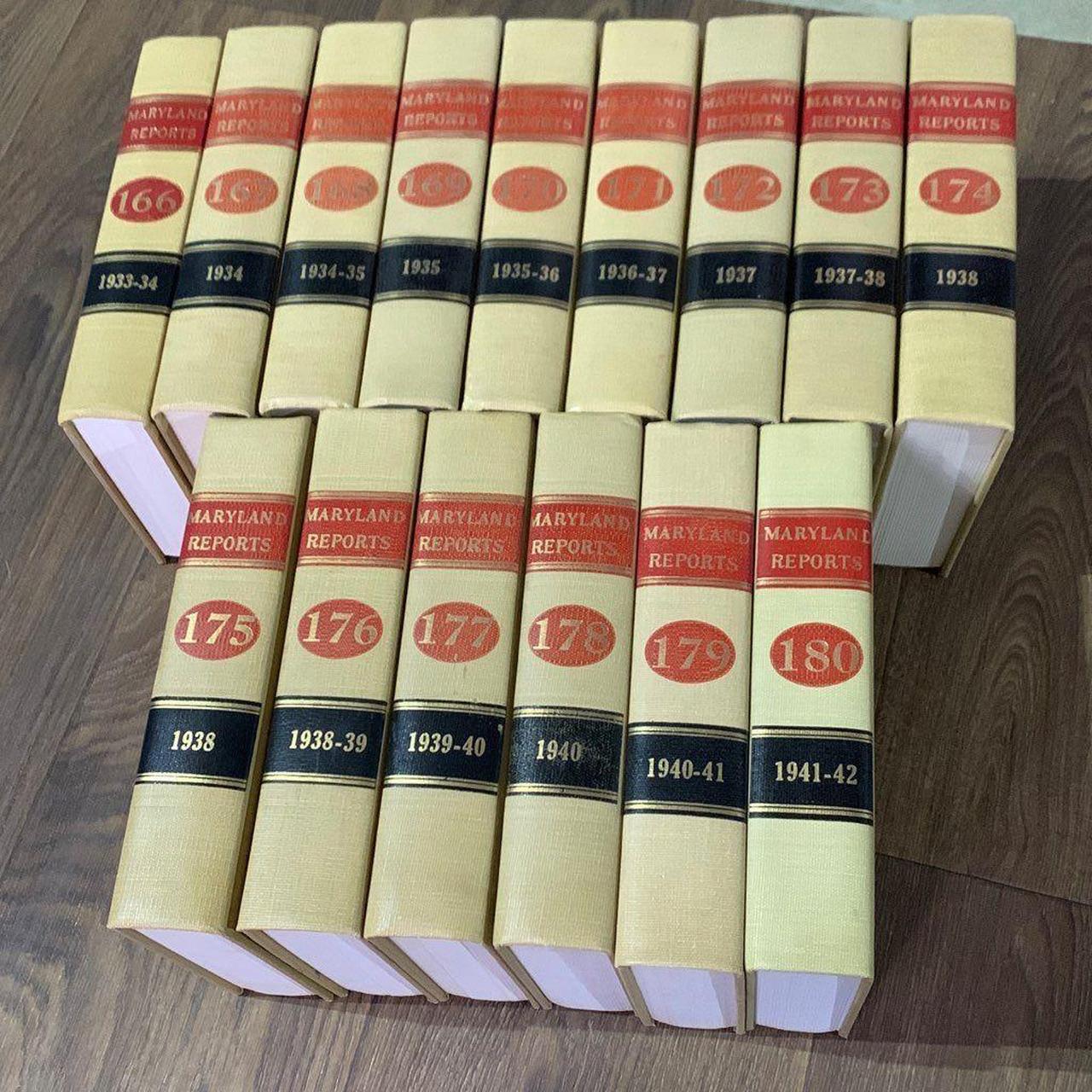 15 vintage law books. Maryland reports 1933 to 1942... Depop