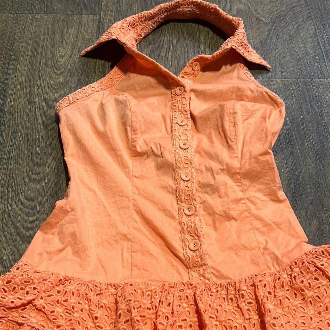 Bebe orange dress best sale