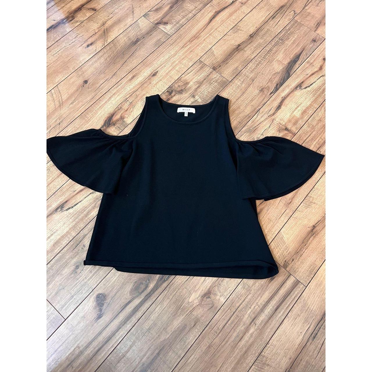 Black cold shoulder top best sale size 18