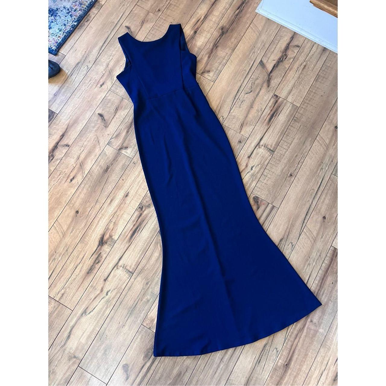 Missguided navy 2024 blue dress