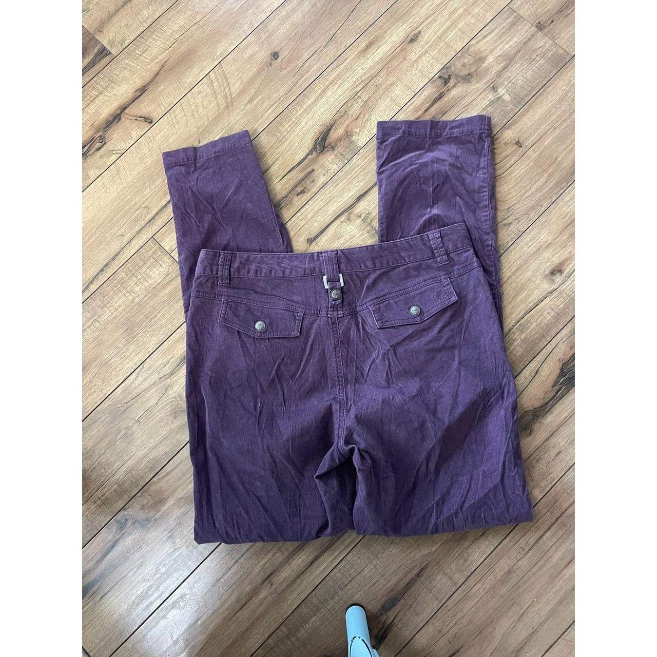 Athleta size 10 purple corduroy pants in nice - Depop