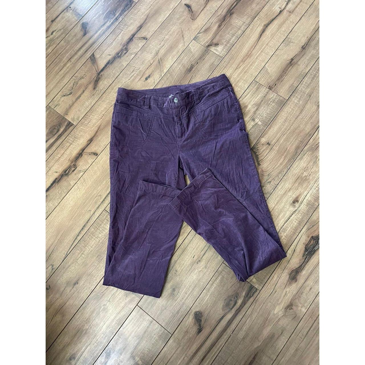 Athleta size 10 purple corduroy pants in nice - Depop