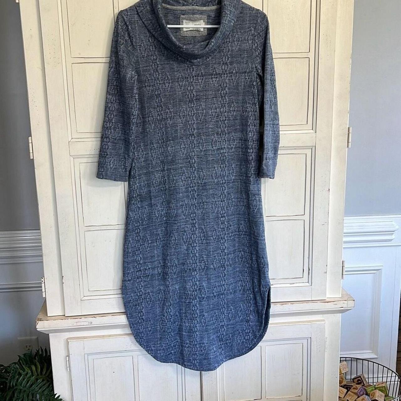 Saturday Sunday size small blue cowl neck midi dress. Depop