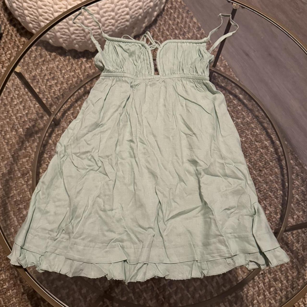 princess polly empress of love mini dress in sage.... - Depop