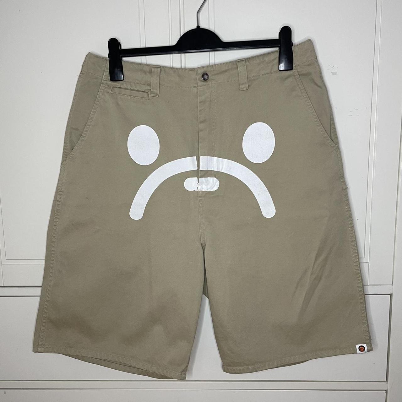 A Bathing Ape BAPE x NIGO Baby Milo Sad Face Shorts | Depop