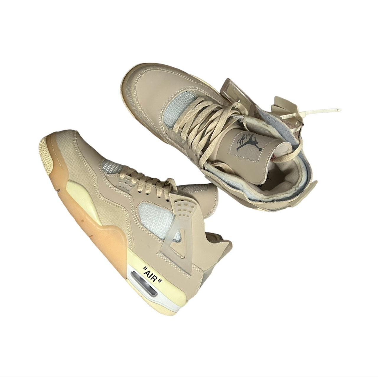 tan jordan off white