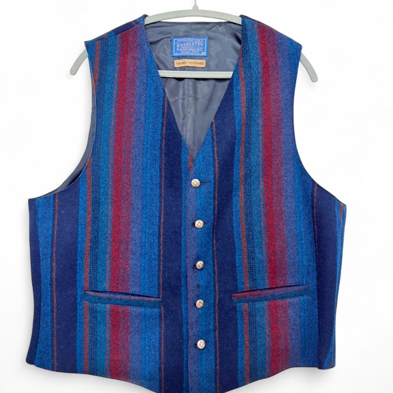 Pendleton Men's Vest - Blue/Multi – Pendleton str… - image 1