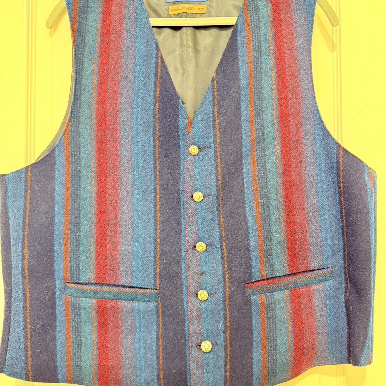 Pendleton Men's Vest - Blue/Multi – Pendleton str… - image 3