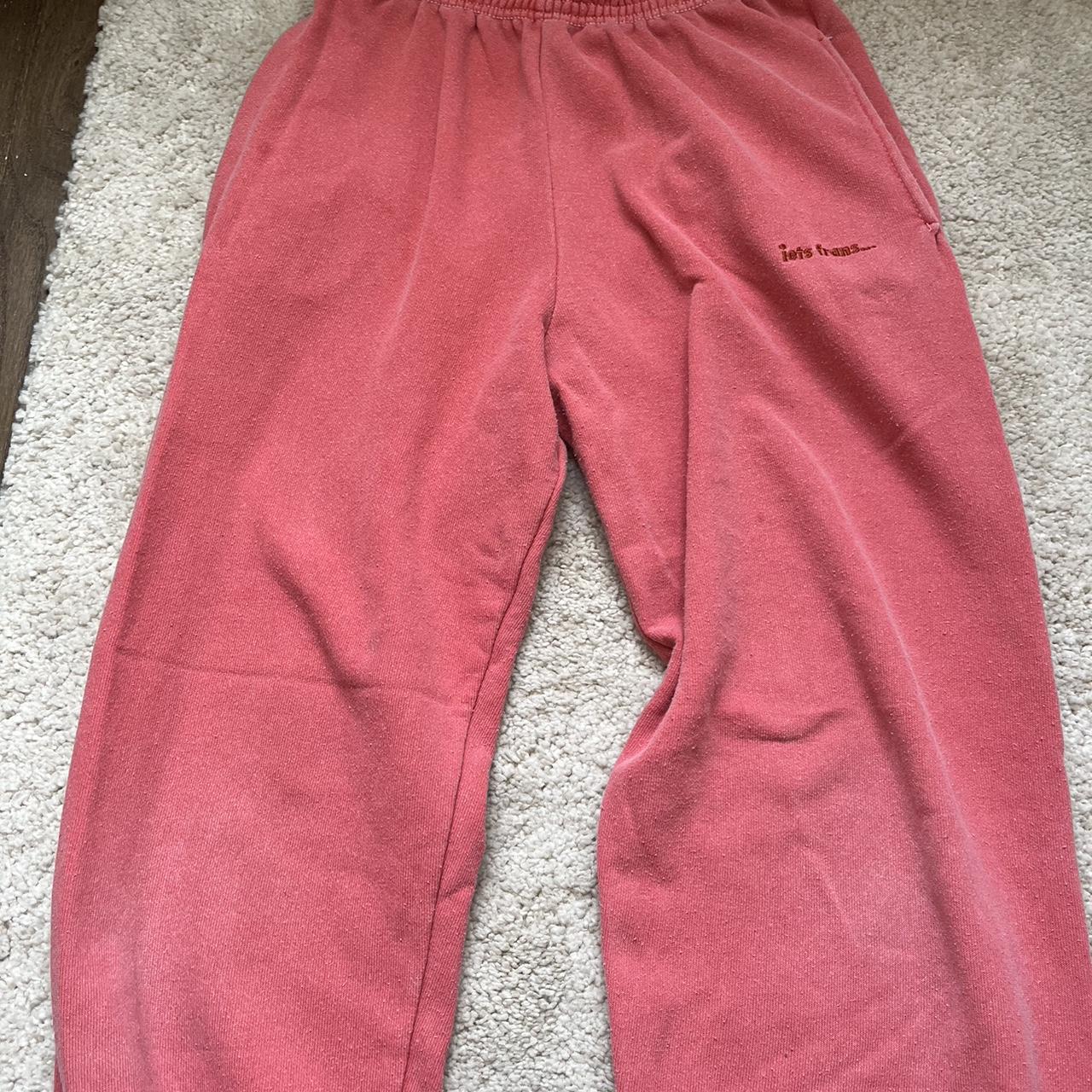 Urban Outfitters Women's Pink Joggerstracksuits Depop
