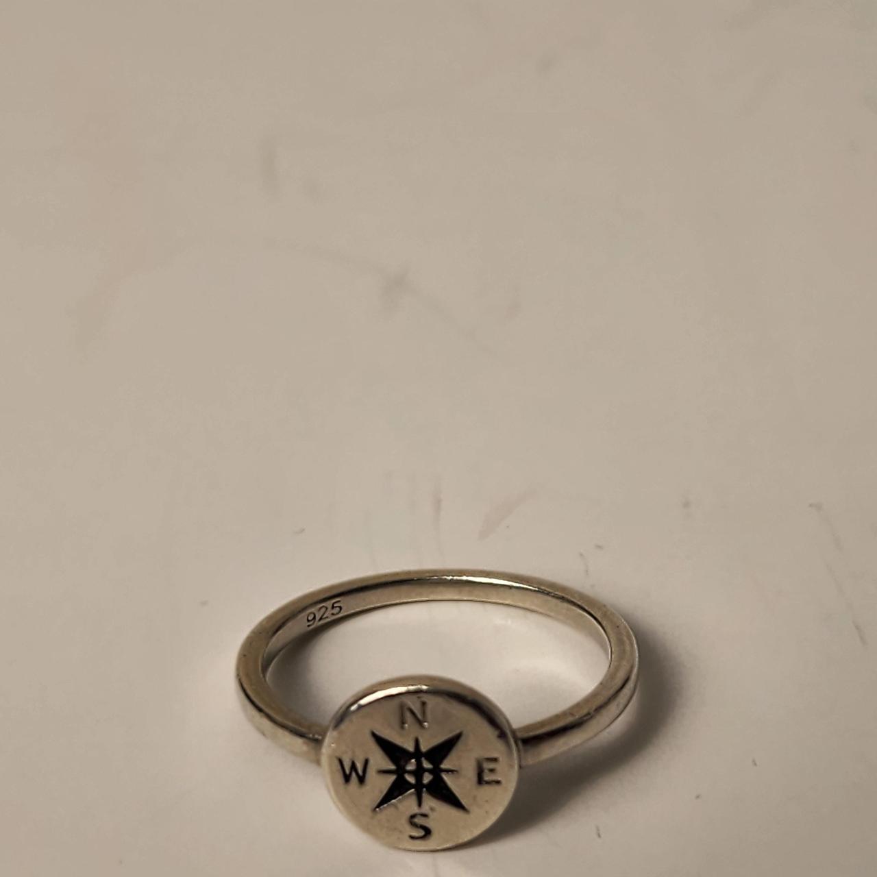 COMPASS Men's Ring - Silver – Use condition Silve… - image 2