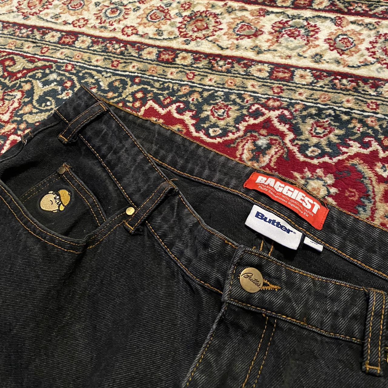 Butter Goods Men's Black Jeans Depop