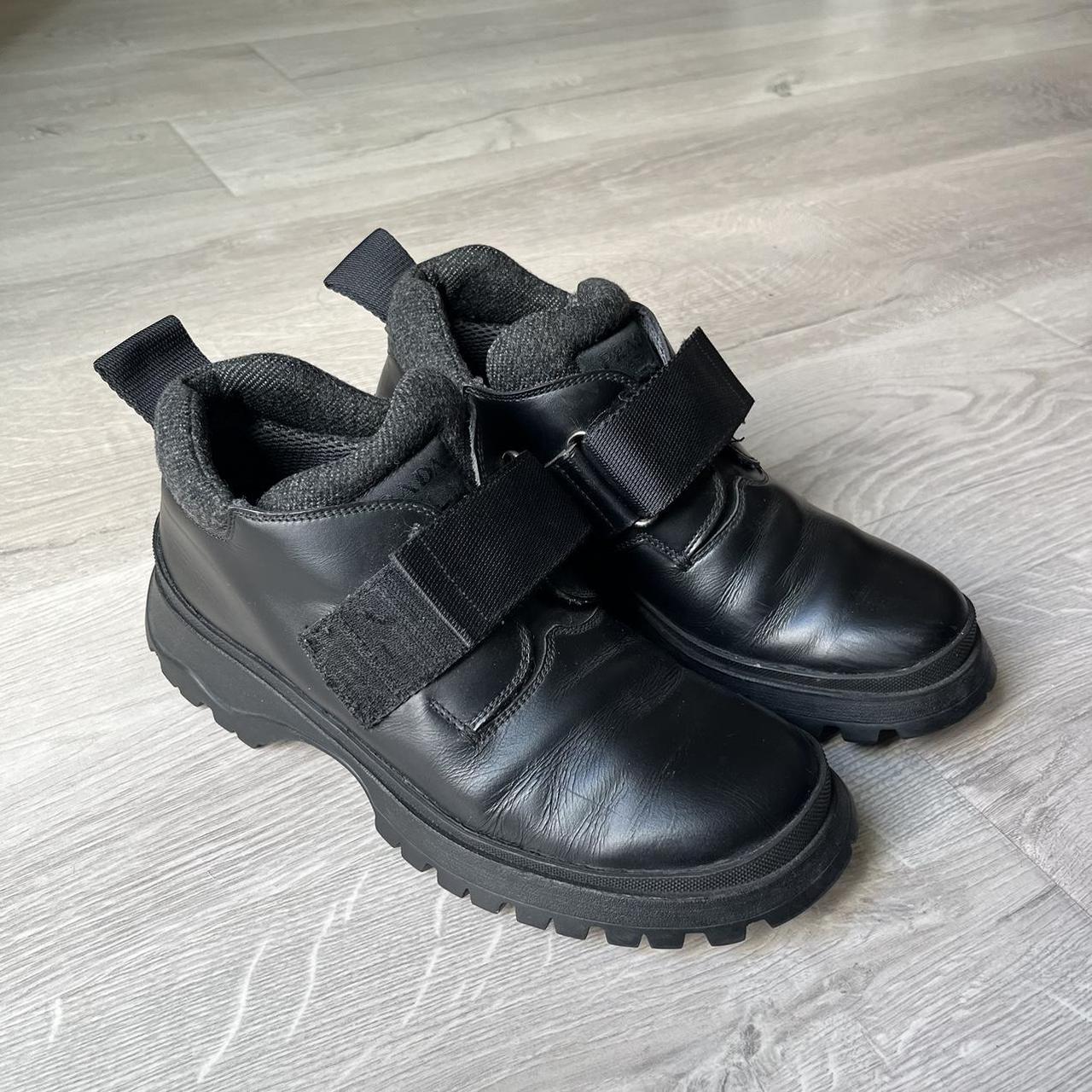 Prada Women's Black Boots | Depop