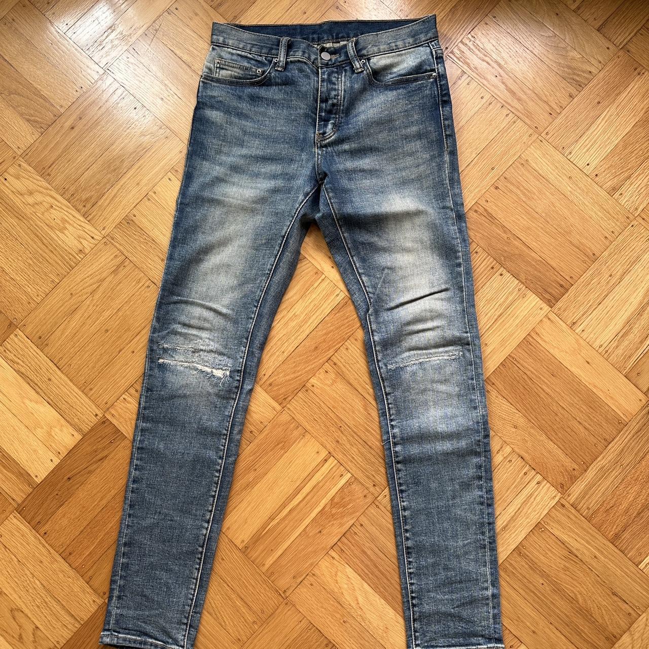 MNML Skinny Jeans with Button Fly #MNML #DENIM #JEANS - Depop