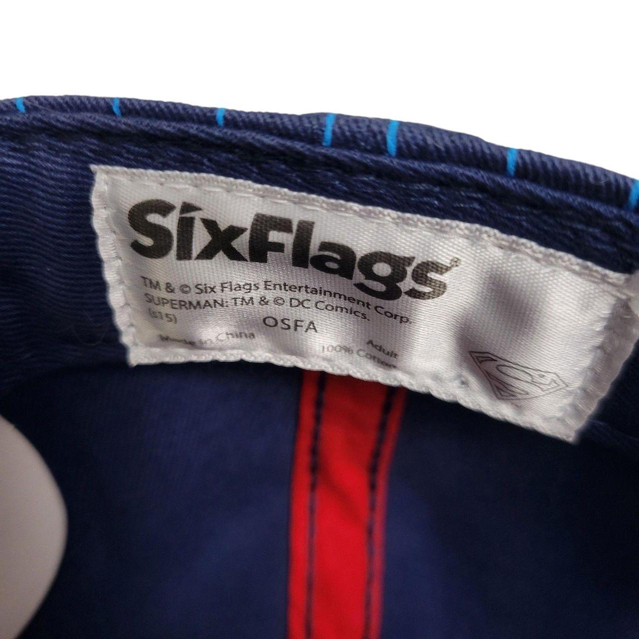 Source Unknown Men's Hat - Multi – Six Flags Supe… - image 4