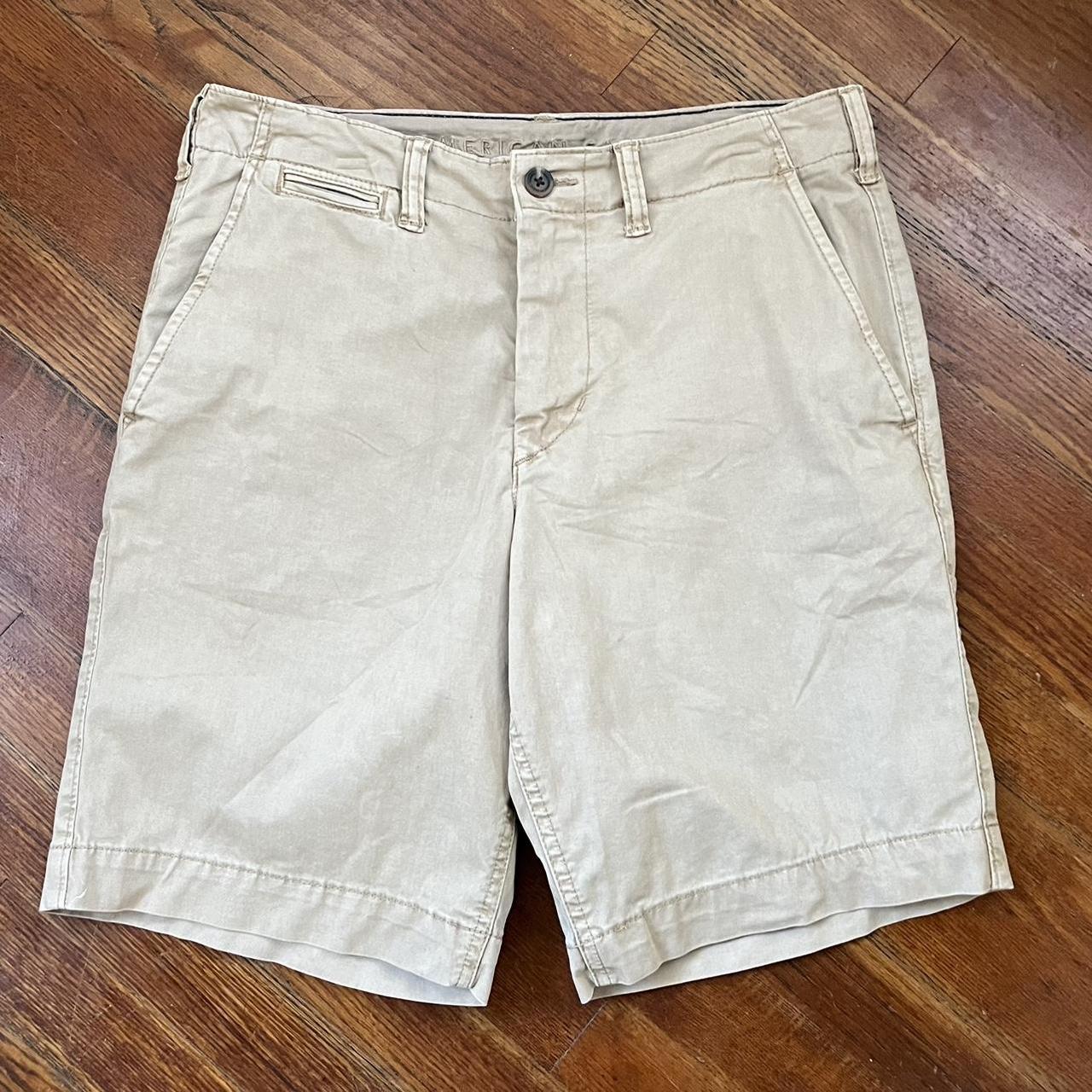 American Eagle Next Level Flex khaki shorts. Size... - Depop