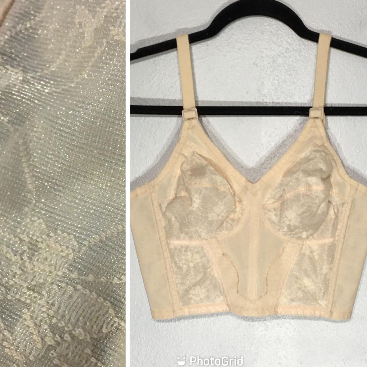 Vintage 70s Sears Long Line Bra Corset Wedding... - Depop