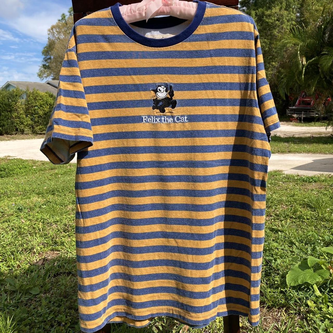 Felix the shop cat striped shirt