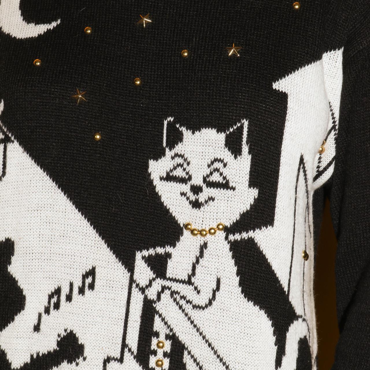 Long vintage cat jumper 🌸 size not labelled Depop