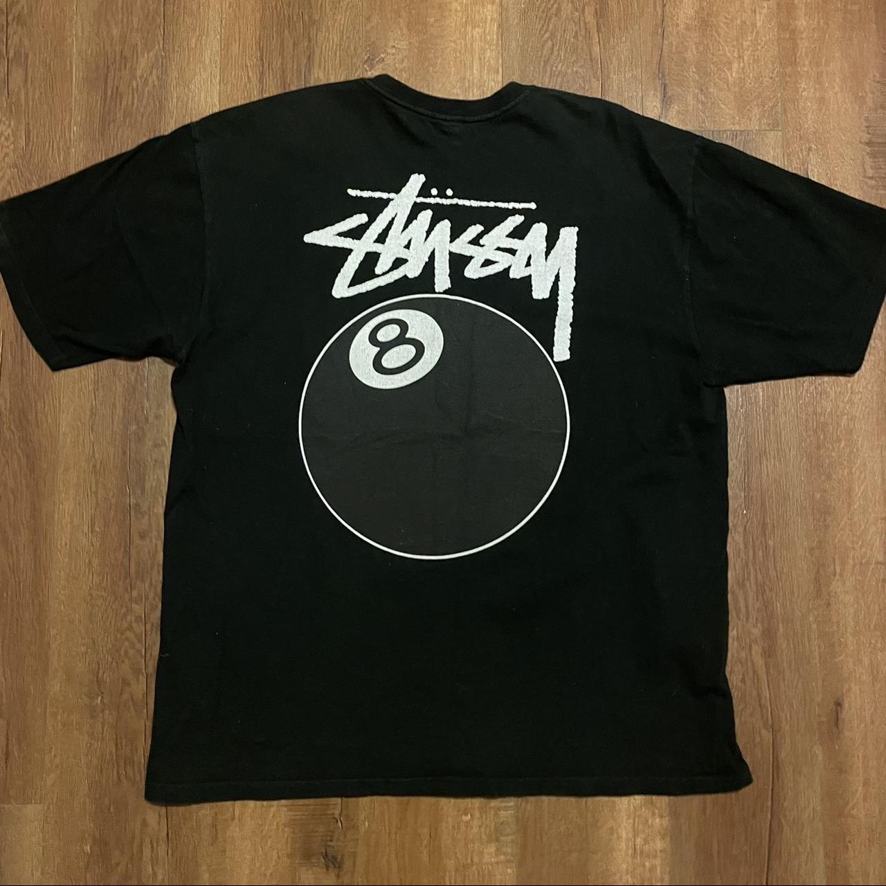 Stüssy Men's Black T-shirt | Depop