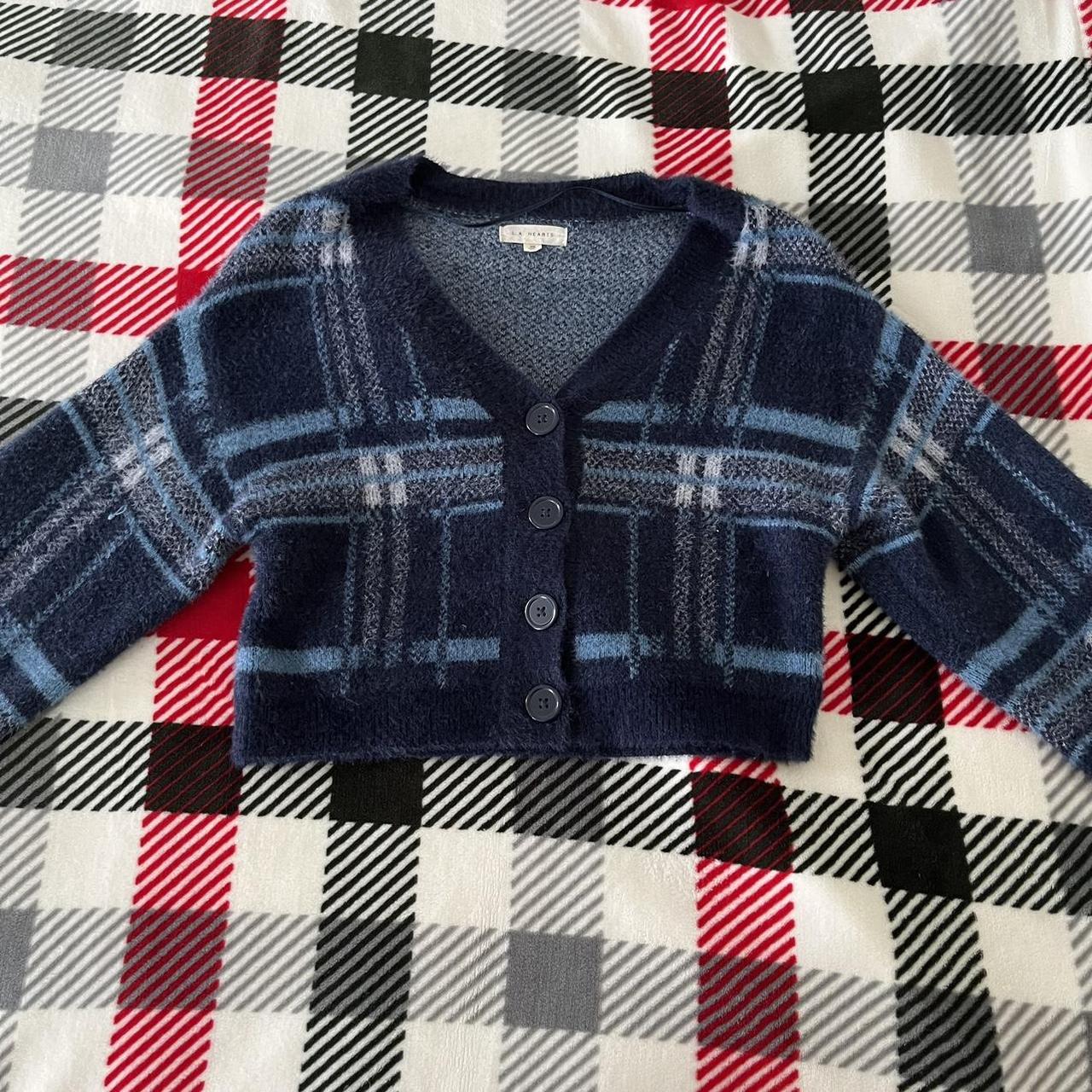 LA Hearts by PacSun Women's Blue Cardigan Depop