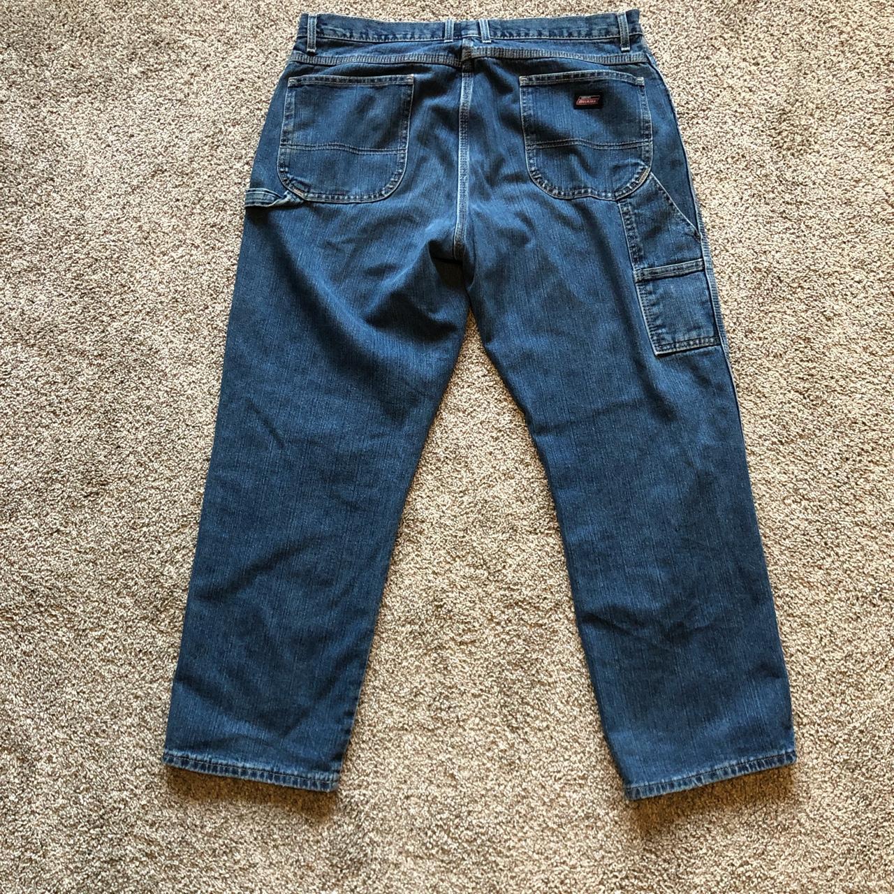 Dickies carpenter jeans -Dickies -Size 38x30 -Sick... - Depop