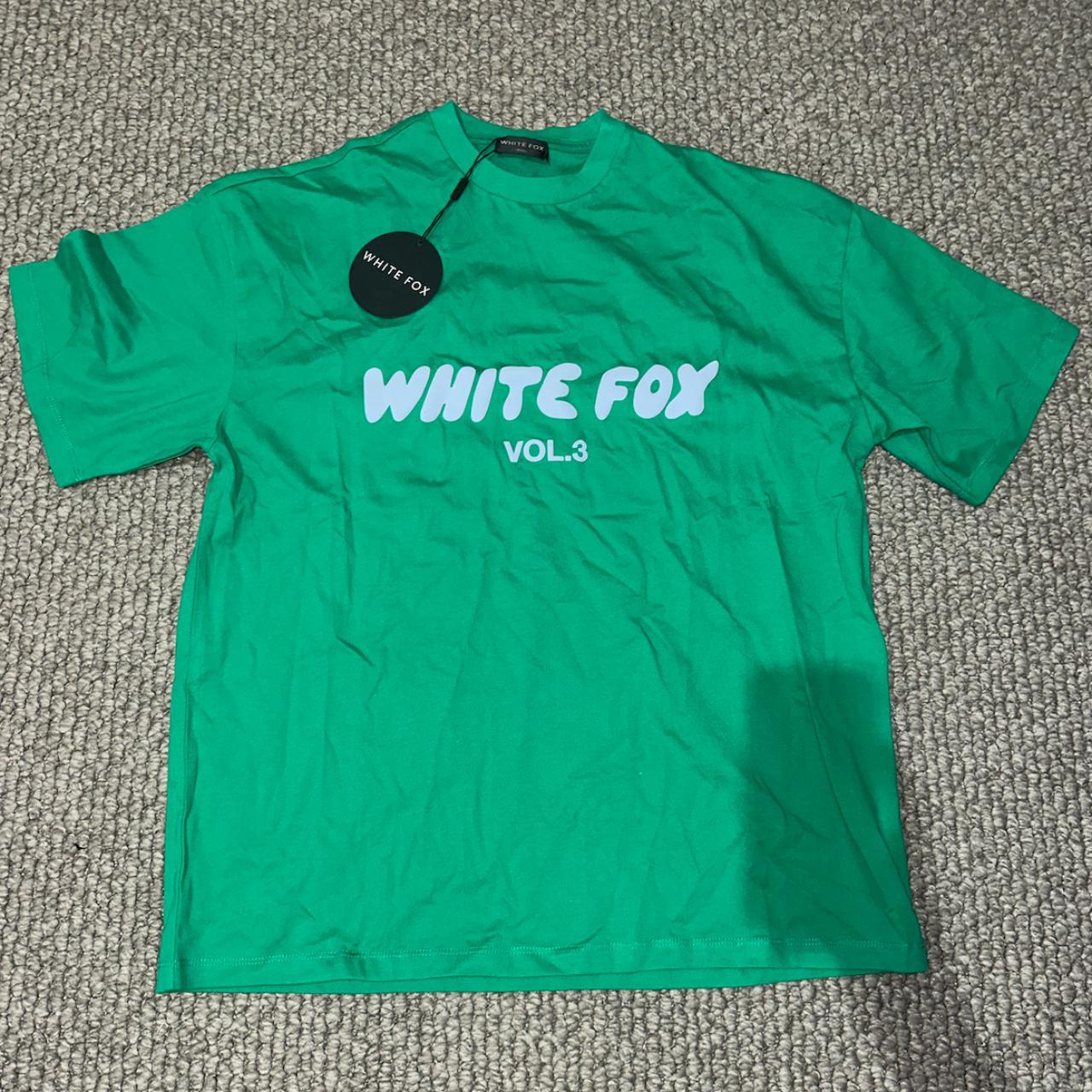 White Fox - Offstage Oversized Tee Green Size... - Depop