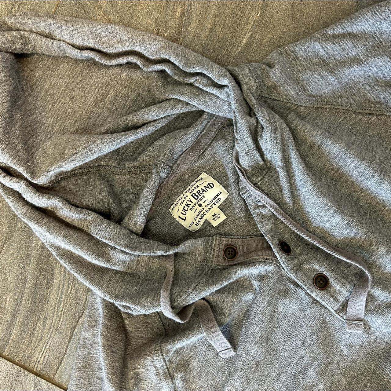 Lucky Brand Men's Grey Hoodie | Depop