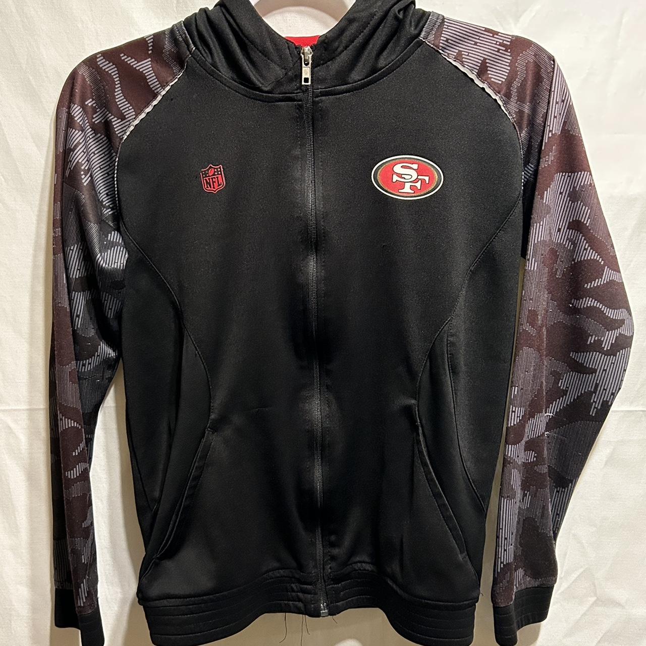 This is a San Francisco 49ers youth jacket in size - Depop