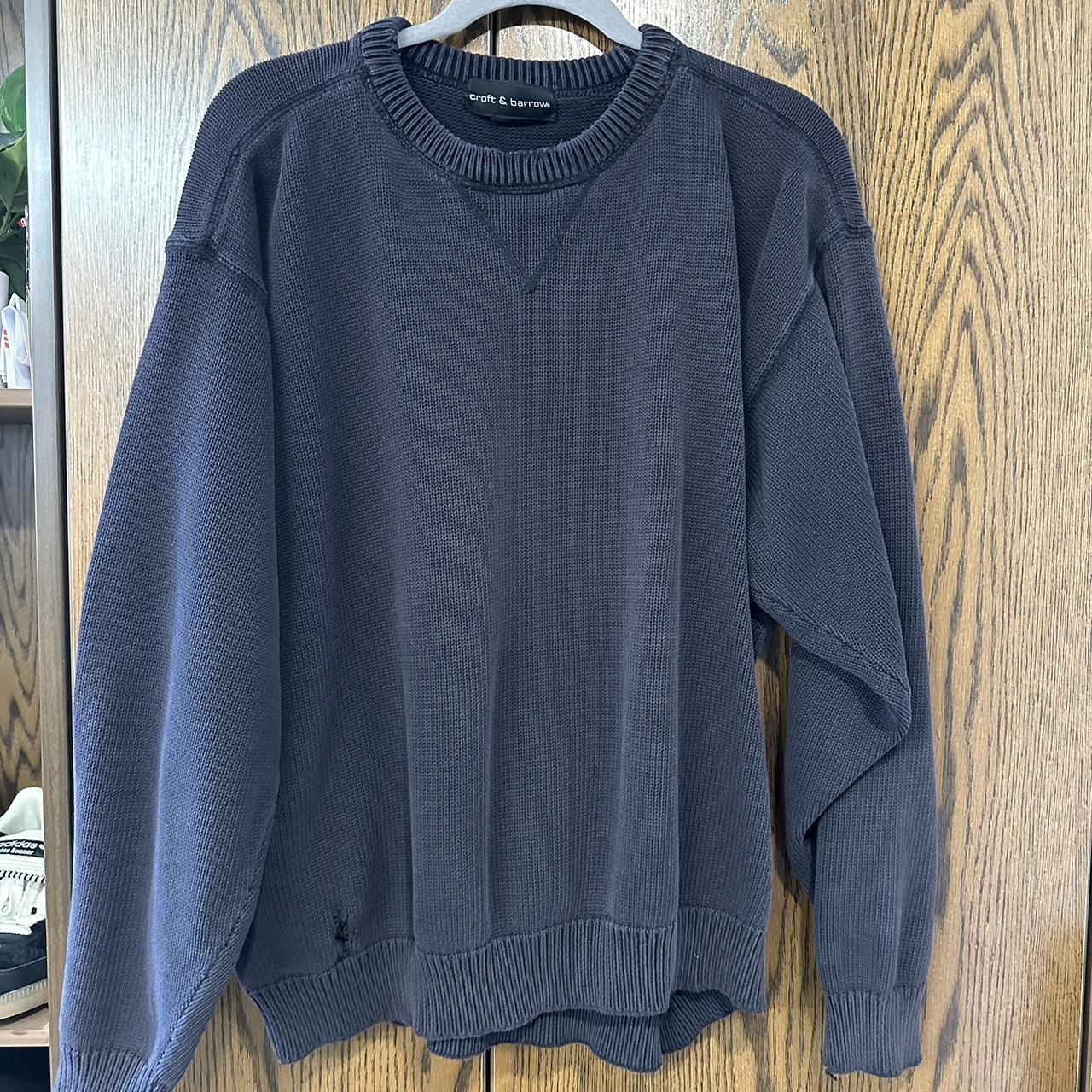 Croft & Barrow Black Knit XLarge Does have a hole... Depop