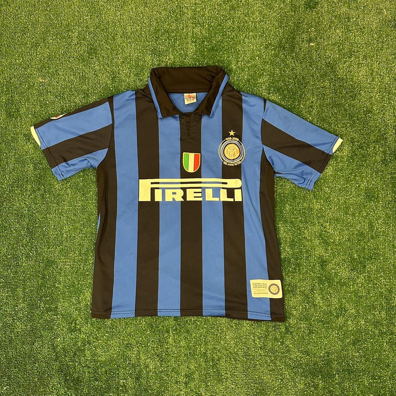 Italy Soccer Jersey!!! 💙🖤 tagged L fits... - Depop