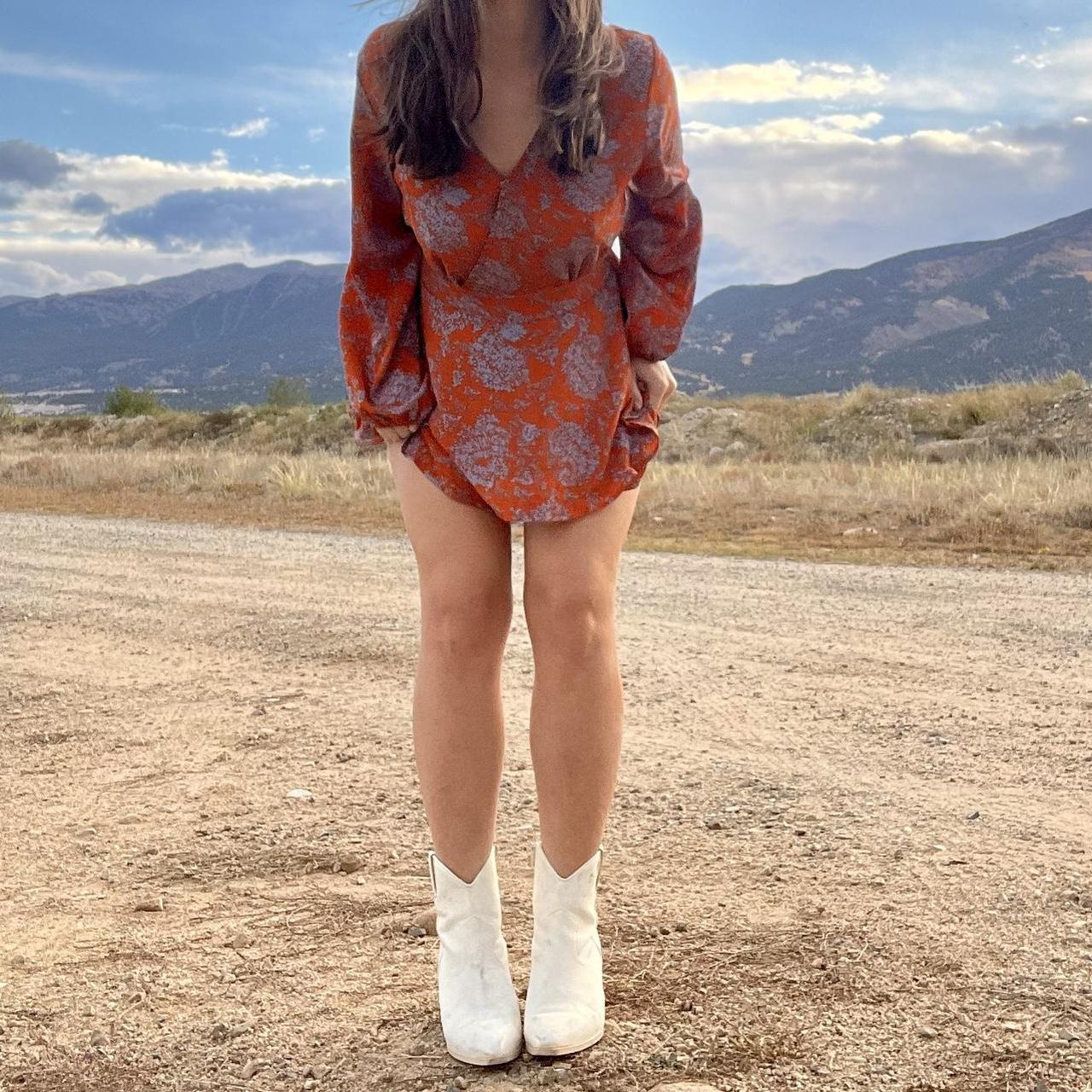 Burnt store orange romper