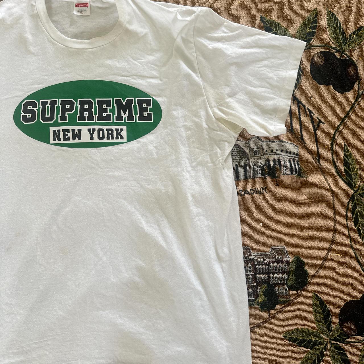 Supreme King of on sale New York Green Color-way Tee