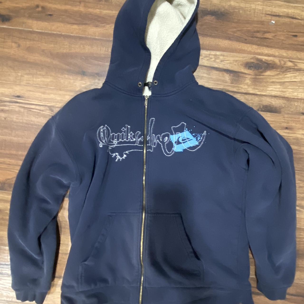 Vintage Quiksilver zip up hoodie Nice and... Depop