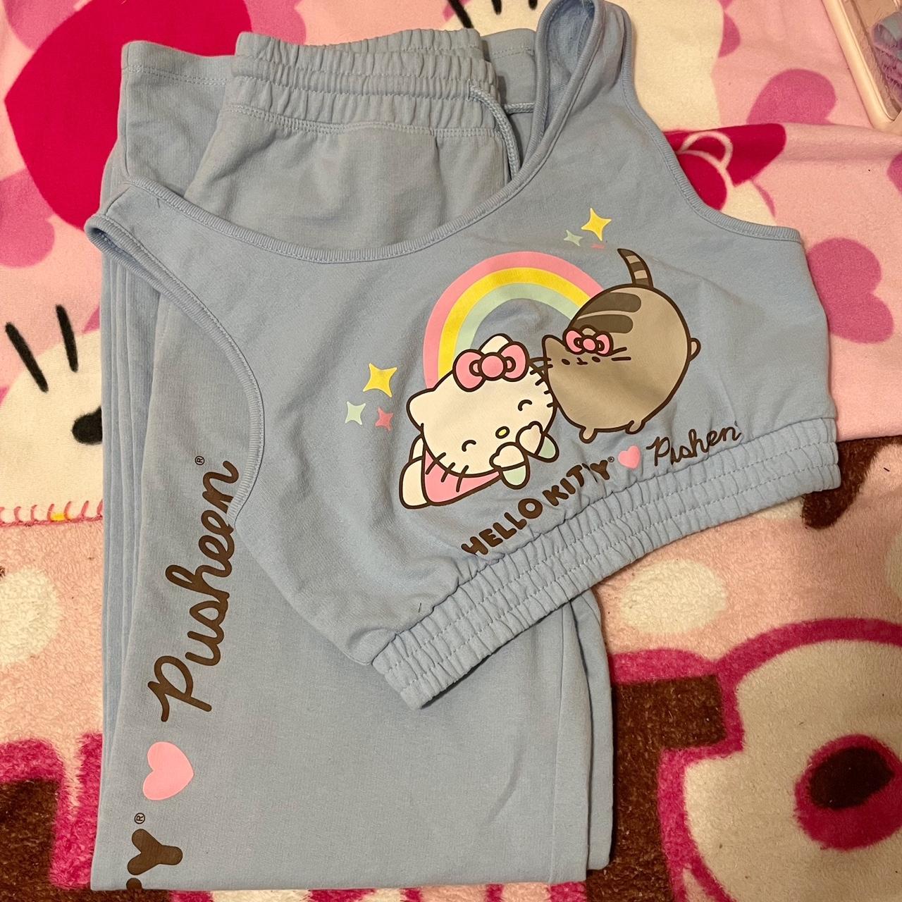 Hello Kitty® x Pusheen® Ladies Cropped Sweatshirt