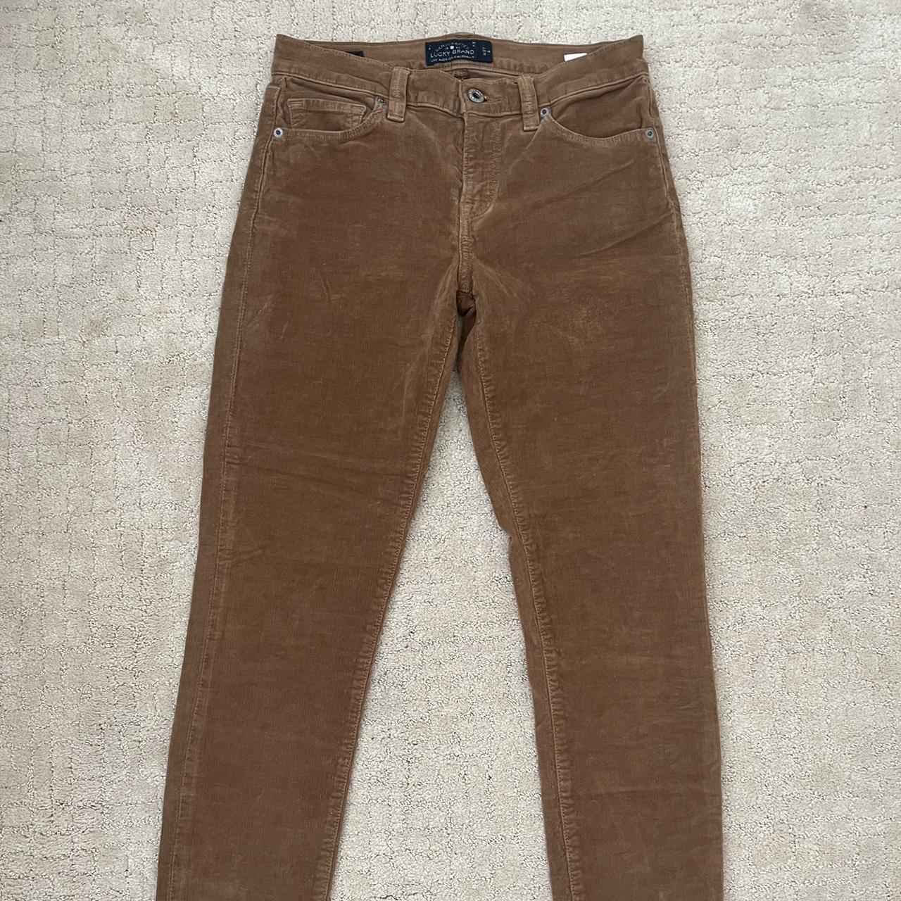 Lucky Brand- Sofia Skinny brown corduroy pants Depop