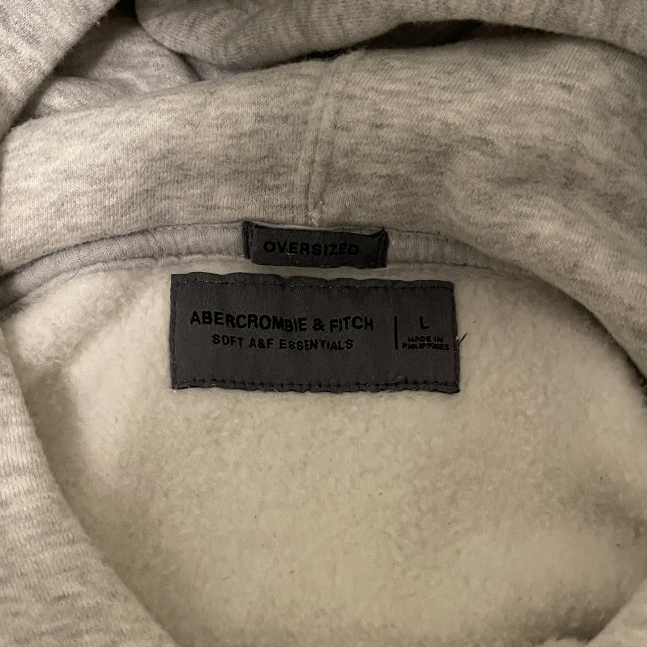 Abercrombie & Fitch Men's Grey Hoodie | Depop