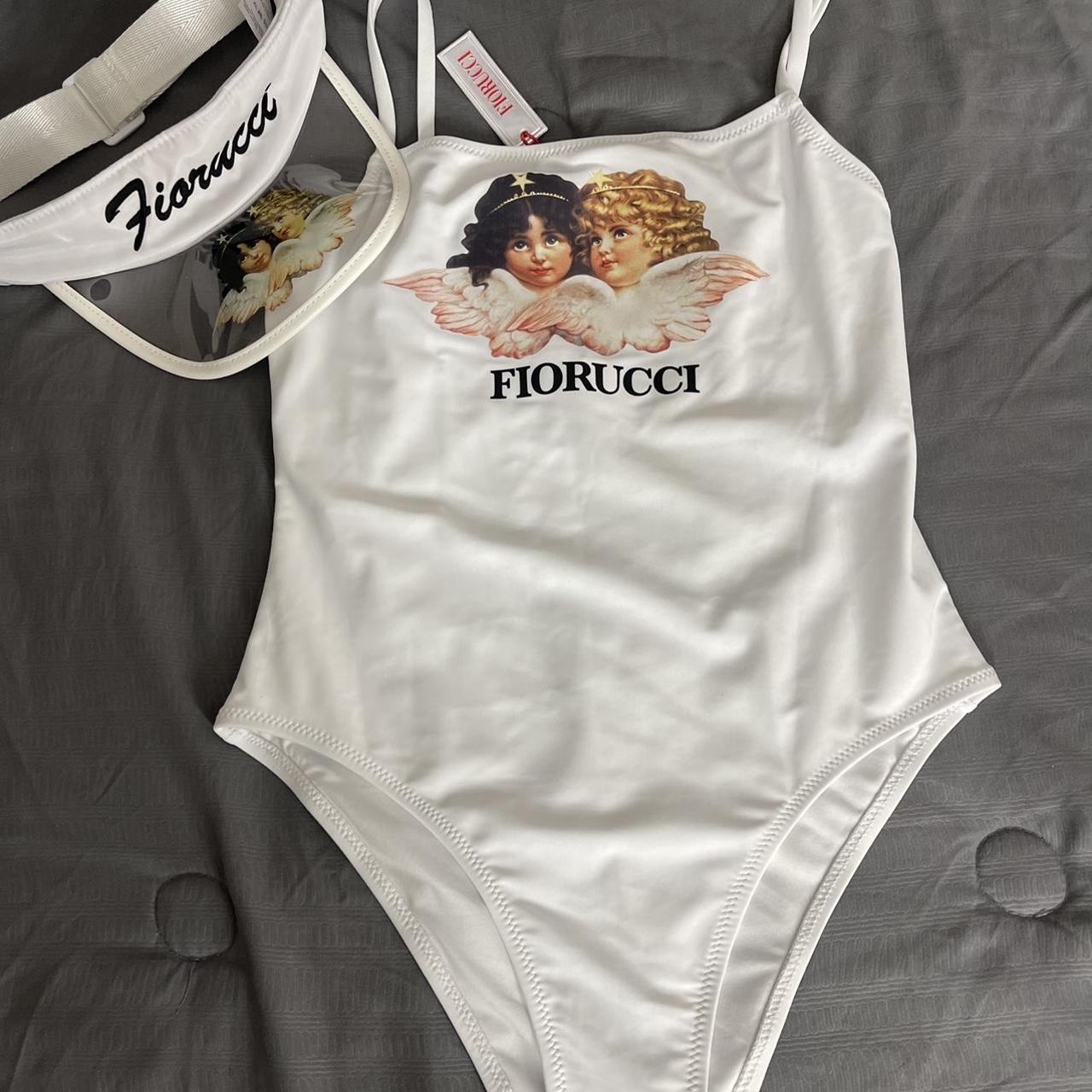 Fiorucci Bathing Suit & Hat (being sold... - Depop