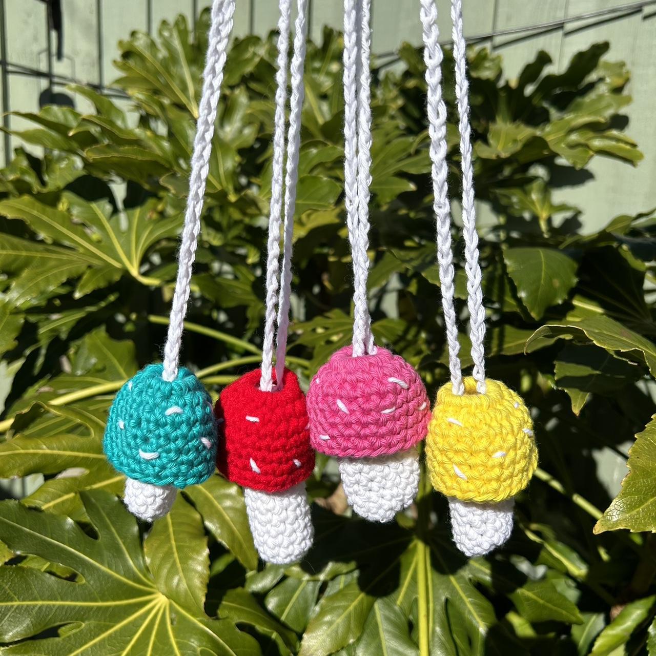 Crochet Mushroom Lip Balm/ Vape Holder. These can... Depop