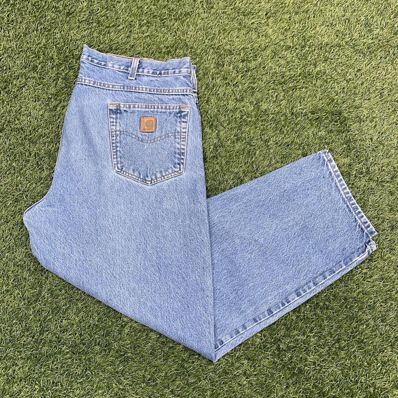 Vintage Carhartt Jeans 38x30 Great fade, tag... Depop