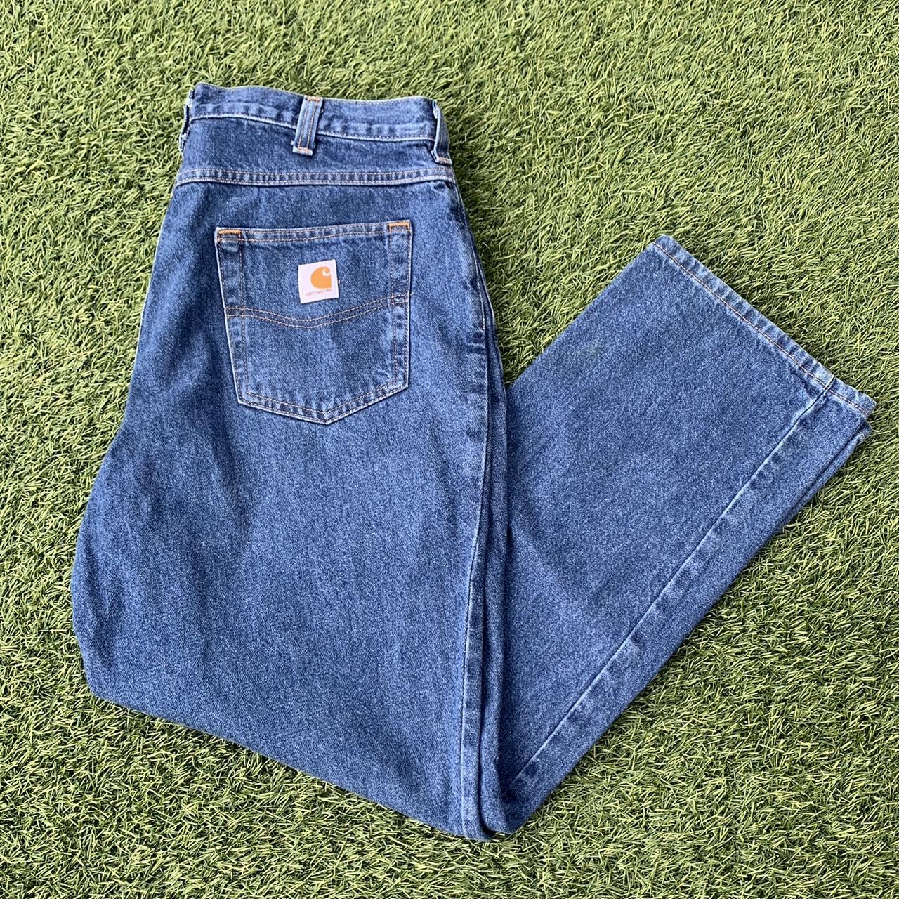 Carhartt Jeans 34x30 - Paint stains pictured on... - Depop