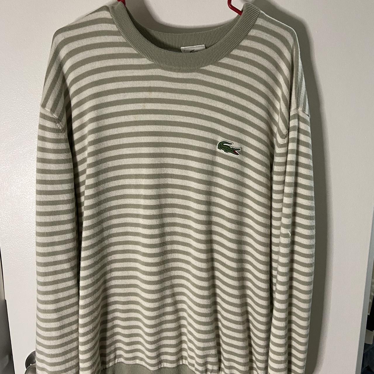 Lacoste hotsell striped sweatshirt